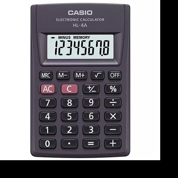 CALCULADORA BOLSILLO CASIO HL4 8DIG. BL.C1 E.10 C100